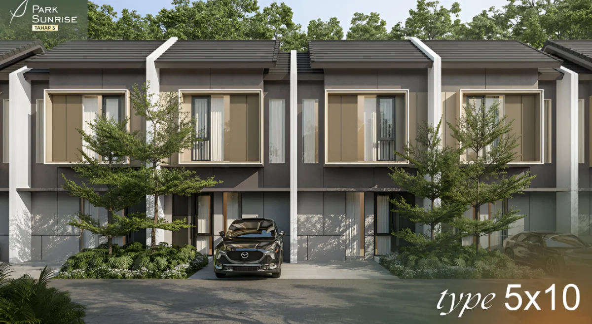 Rumah Park Sunrise 5x10 Surabaya Timur, Cocok untuk Keluarga Muda - Desain Minimalis&Modern