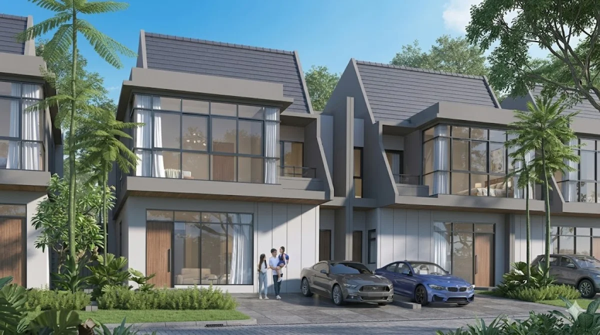 Rumah Tropical - Tipe Illona Cluster Lily- Graha Natura Surabaya Barat 